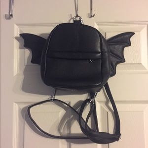 Mini Black Batwing Backpack
